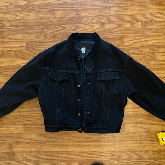 Vintage Marithe Francois Girbaud Black Denim Jacket Medium Great Condition - Picture 1 of 10